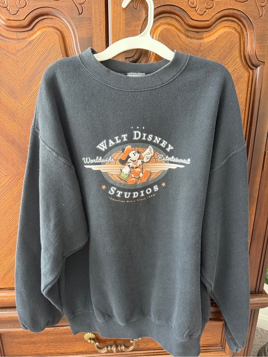 Disney Other - Vintage Mickey Walt Disney Studios Black Graphic Crewneck Sweatshirt